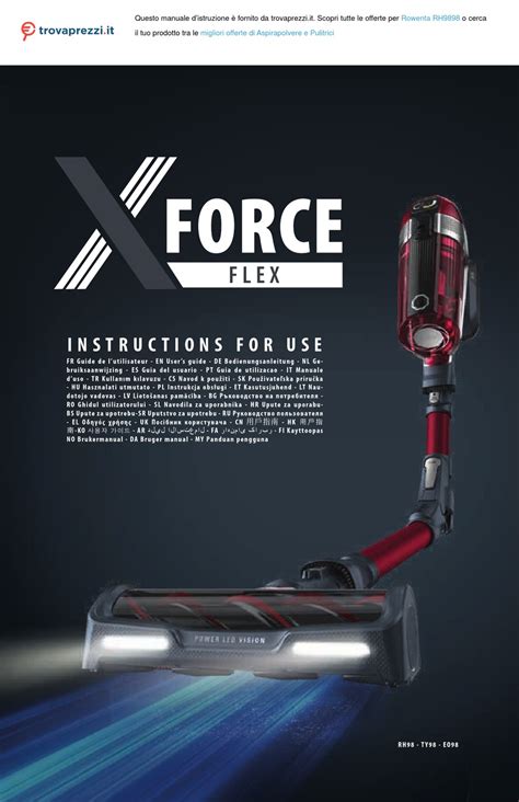 rowenta xforce manual